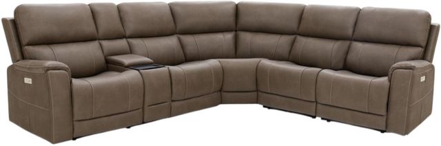 Moto Motion Capriccio Cappuccino 6-Piece Power Reclining Sectional-0