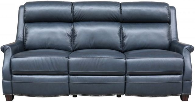 BarcaLounger® Warrendale Shoreham Blue Power Leather Reclining Sofa-3