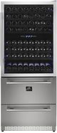 FORNO® 30" Anti-Fingerprint Stainless Steel Wine Cooler-0