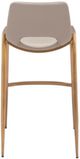 Zuo® Modern Desi Beige/Gold Barstool-3
