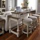 Liberty Furniture Morgan Creek 4-Piece Antique White/Ivory/Wirebrushed Tobacco Console Table Set-1