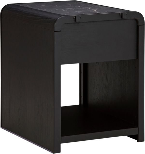 Signature Design by Ashley® Clanden Black Rectangular End Table-3