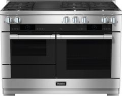 Miele 48" Natural Gas Clean Touch Steel Pro Style Dual Fuel Range