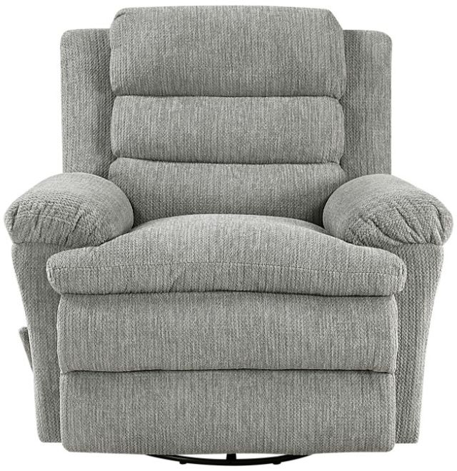 Homelegance® Oxford Gray Manual Swivel Glider Reclining Chair-2