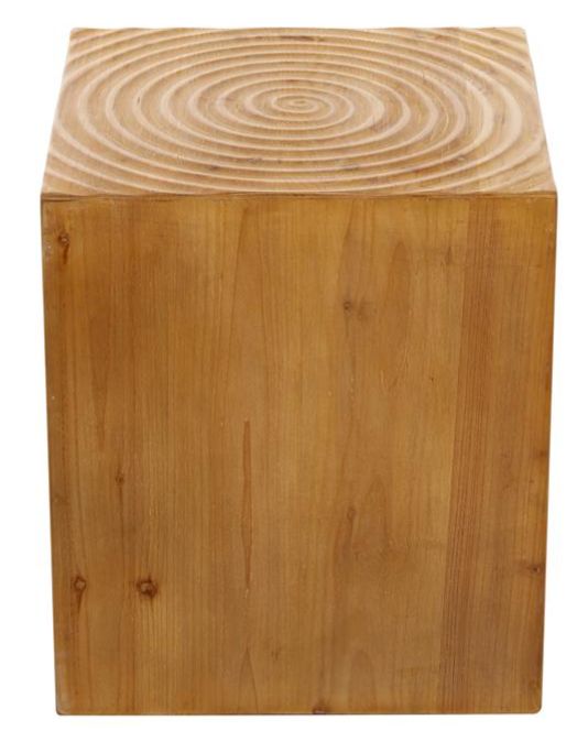 Deco Marche Brown Cube Accent Table-1