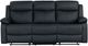 Global Furniture USA U6026 Black Manual Reclining Sofa with LED-1