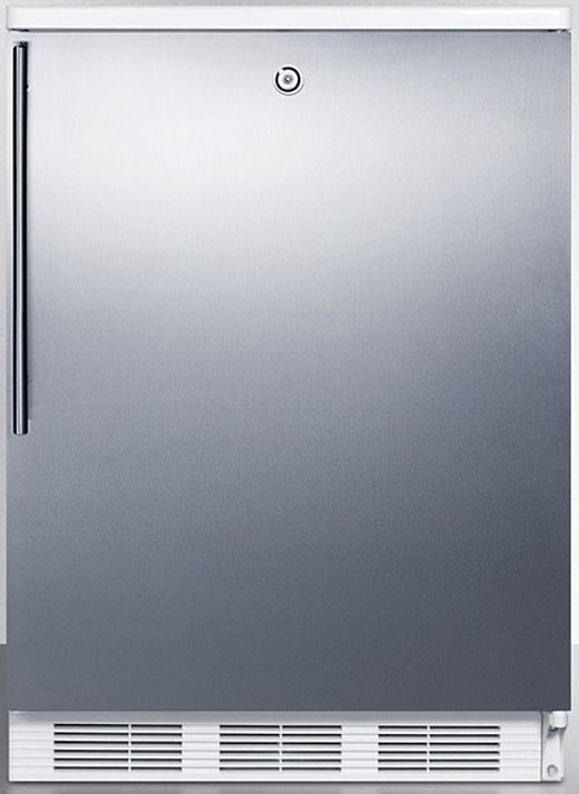 Accucold® by Summit® 24" 5.5 Cu. Ft. Stainless Steel Compact Refrigerator-0