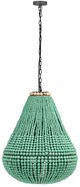 TOV Furniture Palani Green Wooden Bead Chandelier-0
