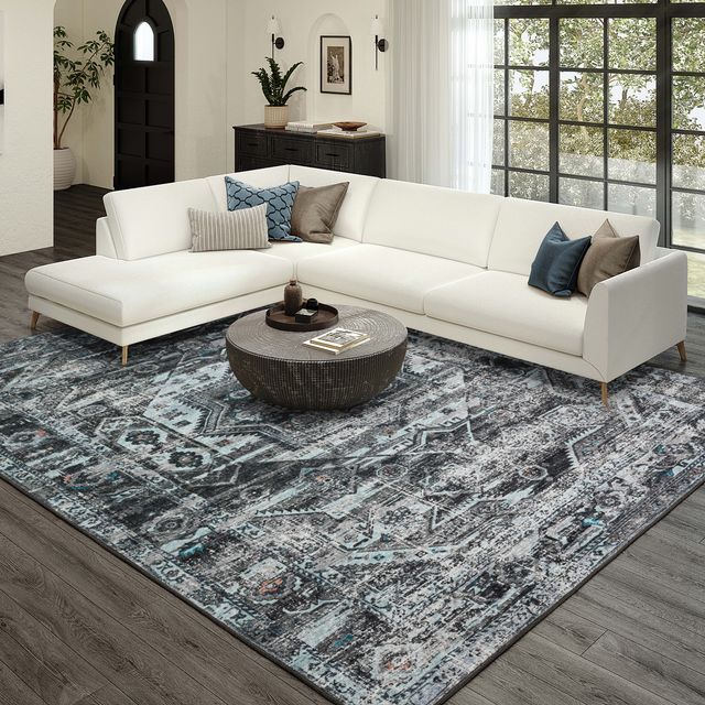 Dalyn™ Rug Company Jericho JC5 Steel 5'x8' Area Rug-3