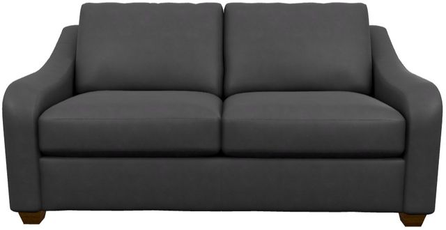 La-Z-Boy® Charlie Navy Leather Full Sleep Sofa-1