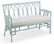 Wildwood Lamps Coastal Camilla Mint/Off White Settee-0