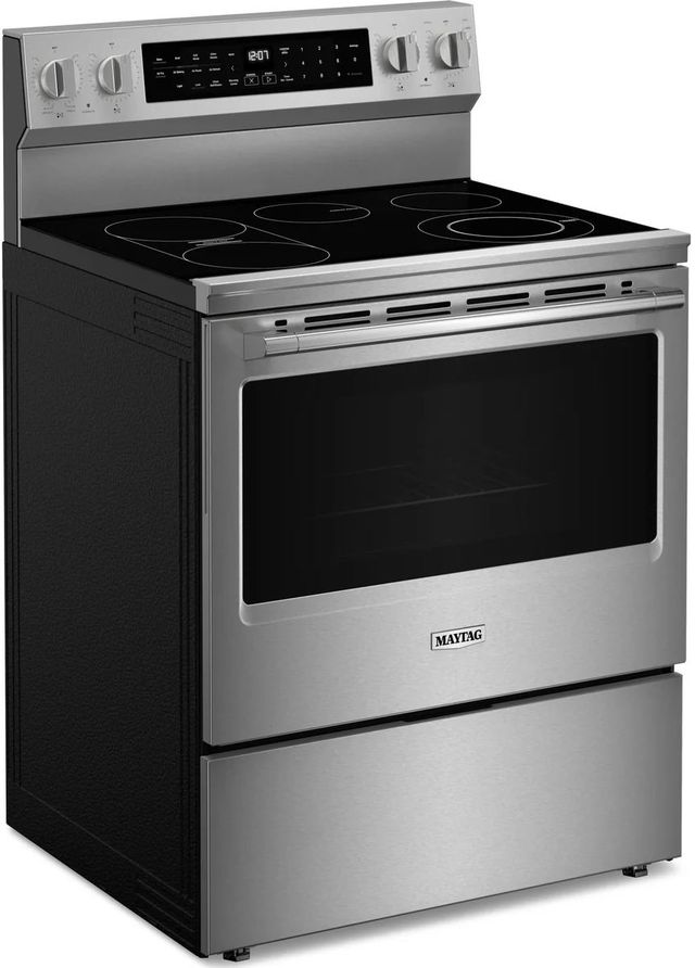 Maytag® 30" Fingerprint Resistant Stainless Steel Freestanding Electric Range-2