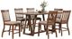 New Classic® Home Furnishings Putnam 7-Piece Walnut Counter Dining Set-0