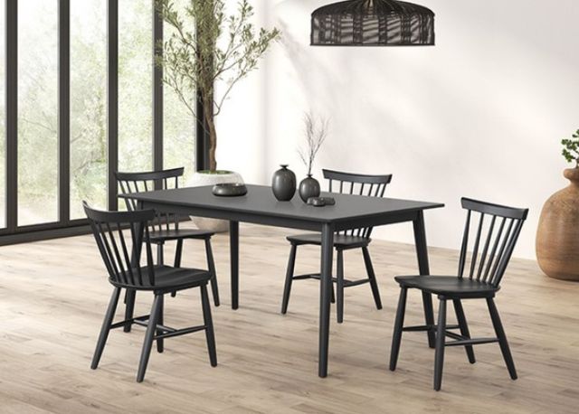 Furniture of America® Beale Black Dining Table-1