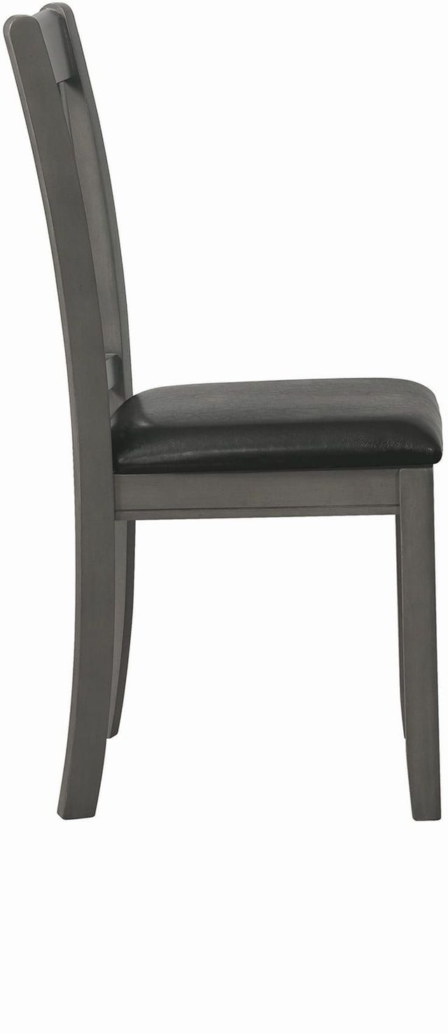 Coaster® Lavon 2-Piece Black Medium Grey Upholstered Dining Chairs-3