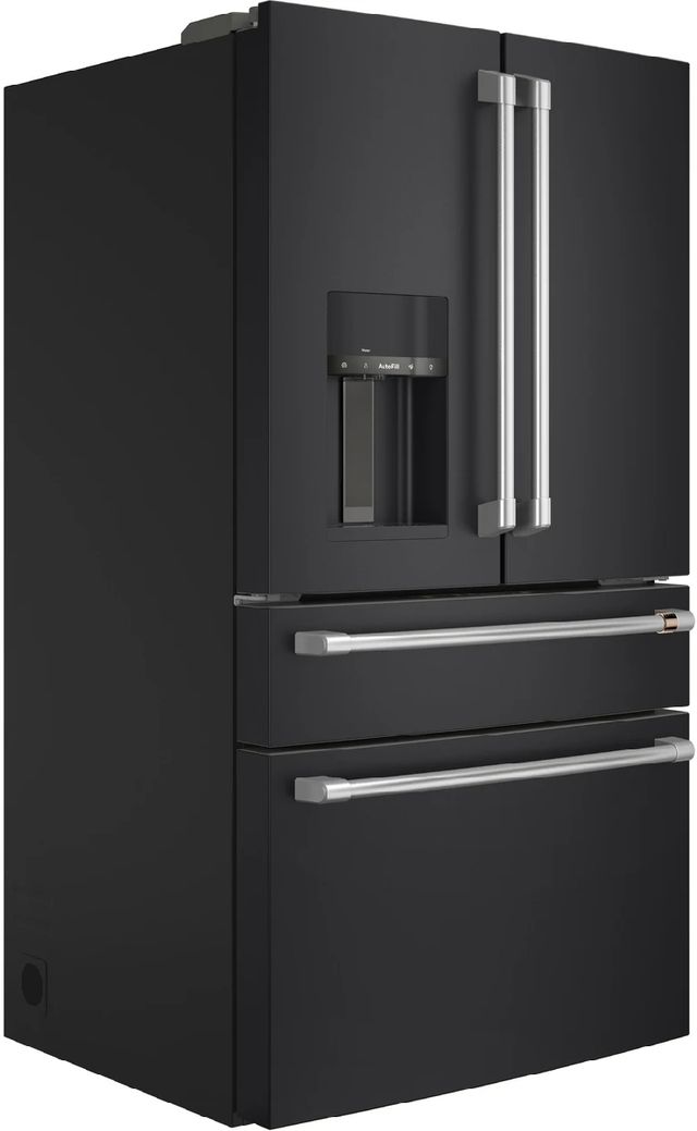 Café™ 36" 27.6 Cu. Ft. ENERGY STAR® Matte Black 4-Door French Door Refrigerator-3