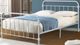 Titus Furniture White 60" Queen Metal Bed-0