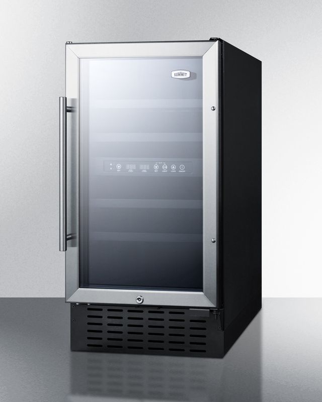 Summit® 18" Stainless Steel Wine Cooler-1