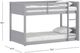 HH2 Home Capri Gray Twin Floor Bunk Bed-4