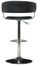 Powell® Devan Black/Chrome Adjustable Barrel Bar Stool-3