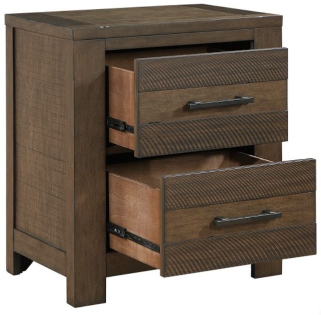 Mazin Furniture Conway Antique Brown Nightstand-2