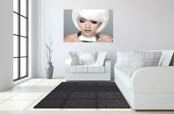 Classy Art Style 6 Floating Tempered Glass with Foil Wall Art-2