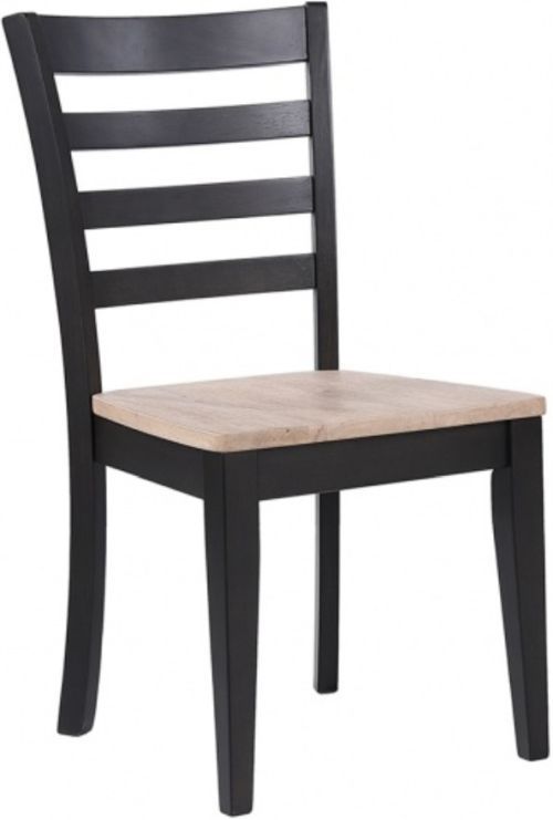 Winners Only® Bay City Ebony/Natural Dining Side Chair-0