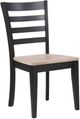 Winners Only® Bay City Ebony/Natural Dining Side Chair-0