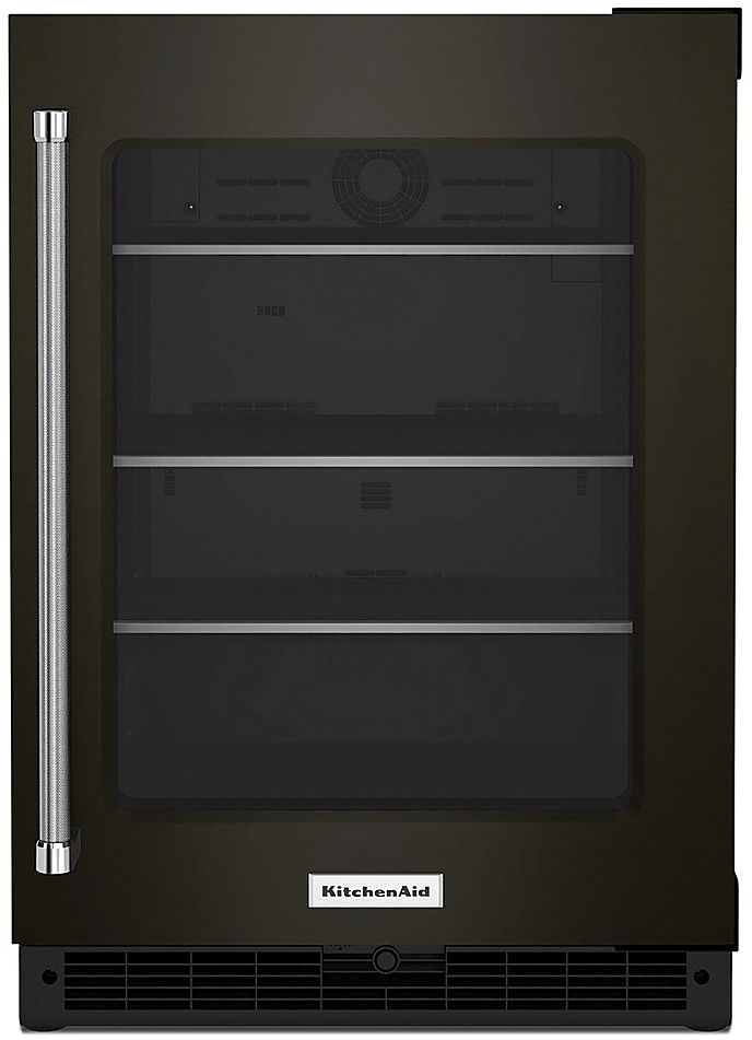KitchenAid® 5.2 Cu. Ft. Black Stainless Steel Beverage Center