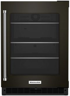 KitchenAid® 5.2 Cu. Ft. Black Stainless Steel Beverage Center
