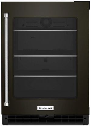 KitchenAid® 5.2 Cu. Ft. Black Stainless Steel Beverage Center
