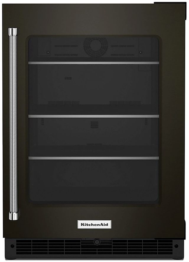 KitchenAid® 5.2 Cu. Ft. Black Stainless Steel Beverage Center-0