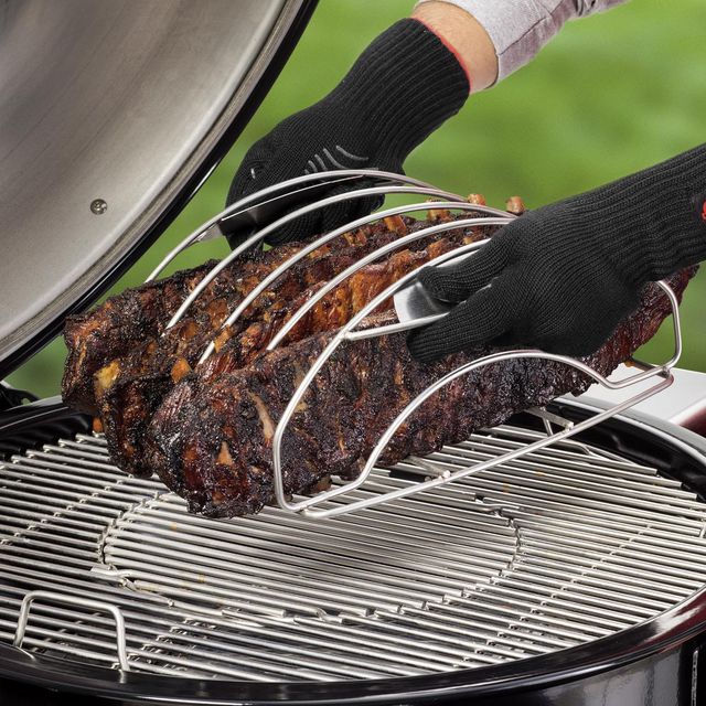 Weber® Stainless Steel Rib Rack-2