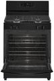 Whirlpool® 30" Black Freestanding Gas Range with Broiler Drawer-1