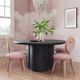TOV Furniture Elika Black Round Dining Table-1