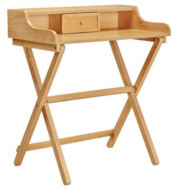 Linon Dakota Natural Folding Desk-0