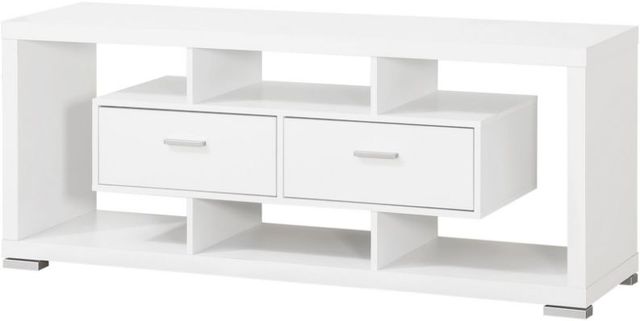 Coaster® Darien White 2-Drawer Rectangular TV Console-0