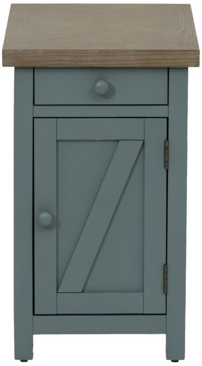 Coast2Coast Home™ Belsey Gray Side Table with Slate Base-3