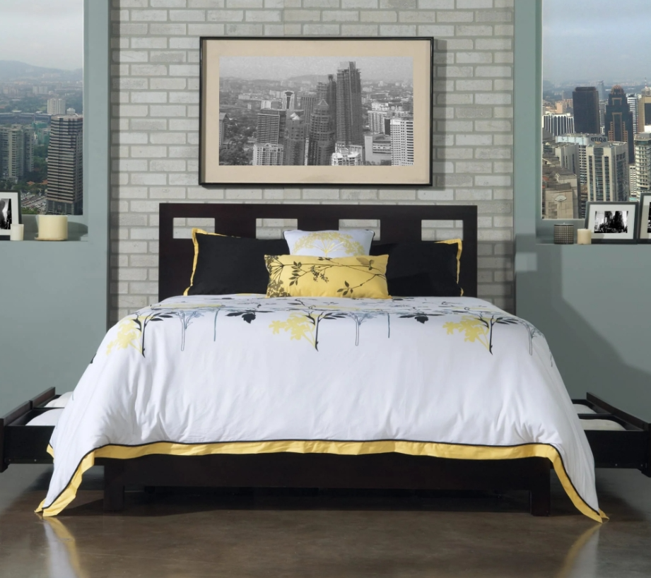 Modus Furniture Nevis Riva Storage Panel Bed - Thumbnail 5