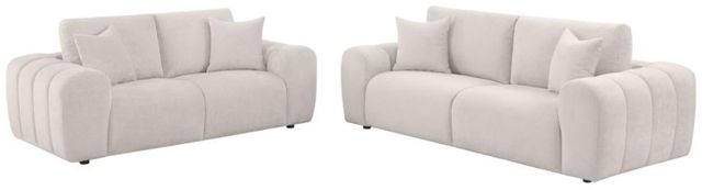 Coaster® Burnett 2-Piece Ivory Upholstered Sofa Set-0