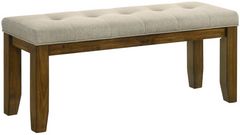 Crown Mark Hollister Beige/Brown Dining Bench