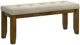Crown Mark Hollister Beige/Brown Dining Bench-0