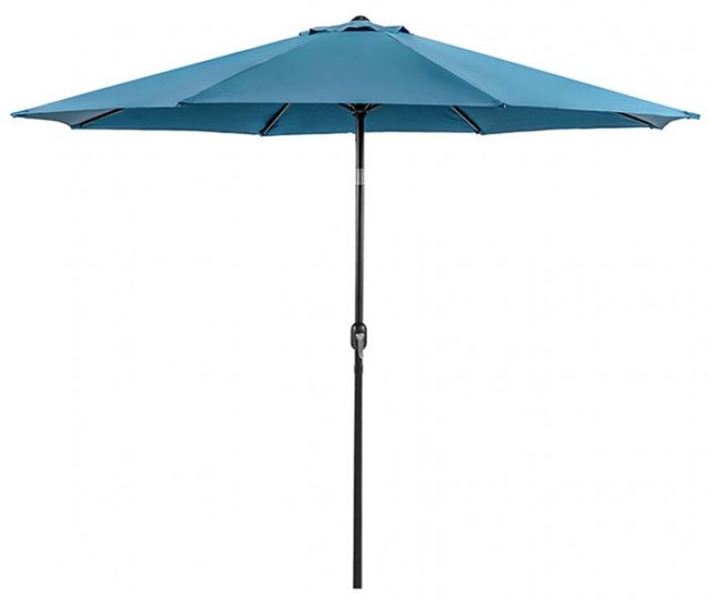 Furniture of America® Mora Blue Outdoor Umbrella with Base-0