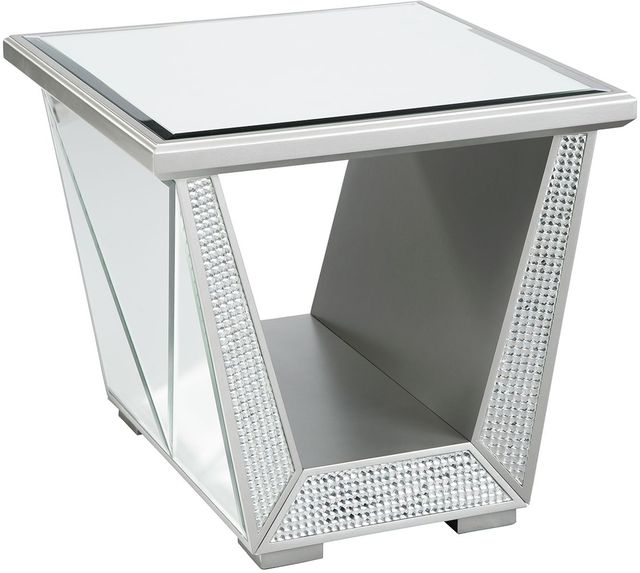 Signature Design by Ashley® Fanmory 3-Piece Silver Finish Living Room Table Set-2