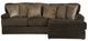 Jackson Furniture Mammoth 2-Piece Chocolate Right-Arm Facing Loveseat Sectional and Chaise-1
