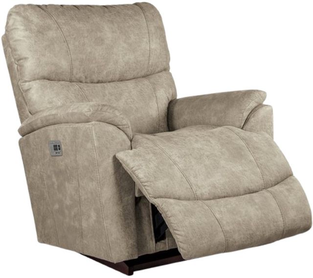 La-Z-Boy® Trouper Stucco Power Rocking Recliner with Headrest and Lumbar-3