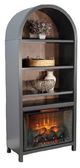 Sunny Designs™ Chill Arch Black Majic Bookcase with Fireplace Option-0