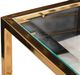 Michael Amini® Savannah Breeze Glass Top End Table with Bright Gold Base-3