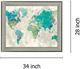 Classy Living Aqua Atlas Wall Art-1
