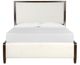 Magnussen Home® Rowan Beige/Espresso Brown Queen Panel Upholstered Headboard-1